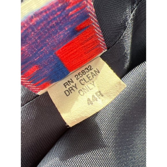 Circle Dallas Texas Blazer Suit Jacket Mens 44R Button Front Gray Career Event - Picture 5 of 13